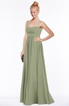 ColsBM Shelby Moss Green Glamorous Empire Sleeveless Chiffon Ruching Bridesmaid Dresses