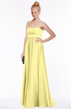 ColsBM Shelby Pastel Yellow Glamorous Empire Sleeveless Chiffon Ruching Bridesmaid Dresses
