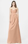 ColsBM Briley Burnt Orange Modest Fit-n-Flare Sweetheart Sleeveless Chiffon Floor Length Bridesmaid Dresses