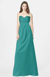 ColsBM Briley Emerald Green Modest Fit-n-Flare Sweetheart Sleeveless Chiffon Floor Length Bridesmaid Dresses