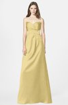ColsBM Briley Gold Modest Fit-n-Flare Sweetheart Sleeveless Chiffon Floor Length Bridesmaid Dresses