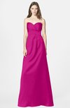 ColsBM Briley Hot Pink Modest Fit-n-Flare Sweetheart Sleeveless Chiffon Floor Length Bridesmaid Dresses