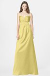 ColsBM Briley Misted Yellow Modest Fit-n-Flare Sweetheart Sleeveless Chiffon Floor Length Bridesmaid Dresses