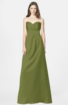 ColsBM Briley Olive Green Modest Fit-n-Flare Sweetheart Sleeveless Chiffon Floor Length Bridesmaid Dresses