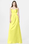 ColsBM Briley Pale Yellow Modest Fit-n-Flare Sweetheart Sleeveless Chiffon Floor Length Bridesmaid Dresses