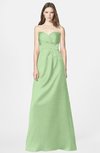 ColsBM Briley Sage Green Modest Fit-n-Flare Sweetheart Sleeveless Chiffon Floor Length Bridesmaid Dresses