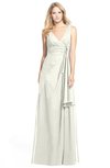 ColsBM Ashlyn Ivory Luxury A-line V-neck Zip up Floor Length Bridesmaid Dresses