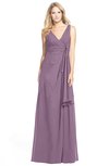 ColsBM Ashlyn Valerian Luxury A-line V-neck Zip up Floor Length Bridesmaid Dresses