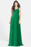 ColsBM Maddison Green Bohemian A-line One Shoulder Zip up Chiffon30 Ruching Bridesmaid Dresses