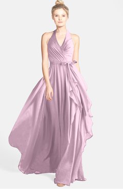 ColsBM Anya Fairy Tale Glamorous A-line Sleeveless Zip up Chiffon Ribbon Bridesmaid Dresses