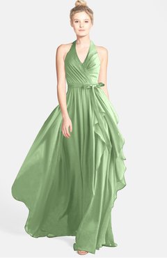 ColsBM Anya Gleam Glamorous A-line Sleeveless Zip up Chiffon Ribbon Bridesmaid Dresses