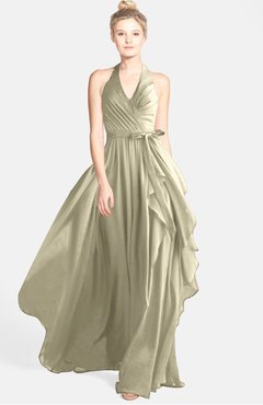ColsBM Anya Putty Glamorous A-line Sleeveless Zip up Chiffon Ribbon Bridesmaid Dresses