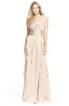 ColsBM Magnolia Cream Tan Gorgeous A-line V-neck Chiffon30 Floor Length Bridesmaid Dresses