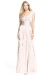 ColsBM Magnolia Light Pink Gorgeous A-line V-neck Chiffon30 Floor Length Bridesmaid Dresses