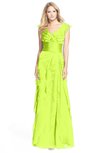 ColsBM Magnolia Sharp Green Gorgeous A-line V-neck Chiffon30 Floor Length Bridesmaid Dresses