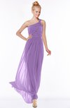 ColsBM Nina Hyacinth Glamorous Fit-n-Flare One Shoulder Sleeveless Zip up Chiffon30 Bridesmaid Dresses