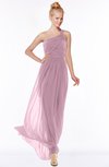 ColsBM Nina Lilas Glamorous Fit-n-Flare One Shoulder Sleeveless Zip up Chiffon30 Bridesmaid Dresses