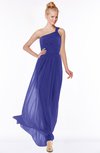 ColsBM Nina Purple Glamorous Fit-n-Flare One Shoulder Sleeveless Zip up Chiffon30 Bridesmaid Dresses