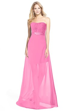 ColsBM Daleyza Carnation Pink Classic A-line Sweetheart Zip up Chiffon30 Floor Length Bridesmaid Dresses
