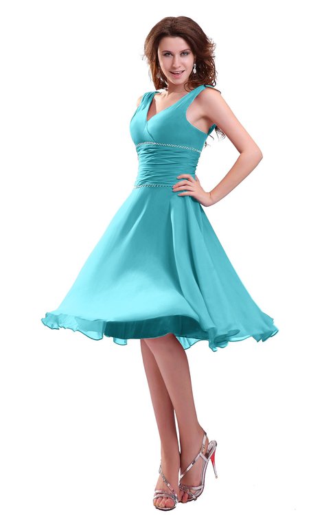 turquoise beach bridesmaid dresses