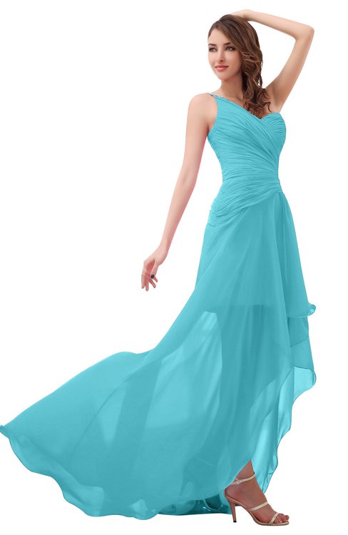 turquoise ombre bridesmaid dresses