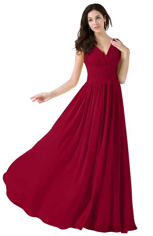 Bridesmaid Dresses Dark Red color 500+ 