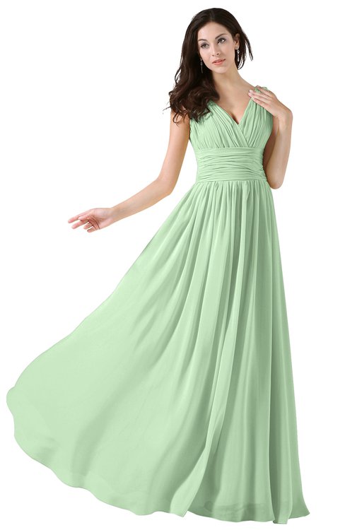 Chiffon Bridesmaid Dresses Light Green ...
