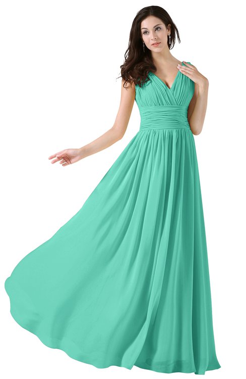Bridesmaid Dresses Seafoam Green color ...