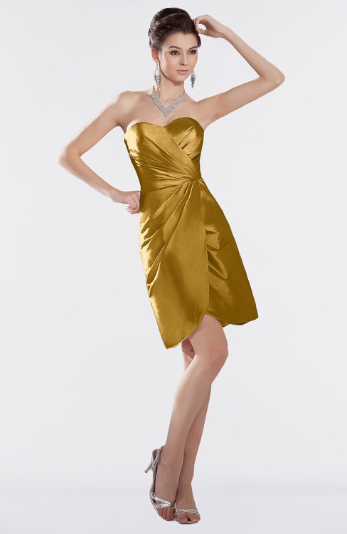 Bridesmaid Dresses Harvest Gold color Elegant Simple 500+ styles -  ColorsBridesmaid