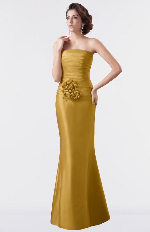 Bridesmaid Dresses Harvest Gold color ...
