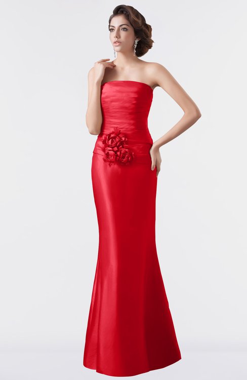 Red Bridesmaid Dresses Tomato color ...