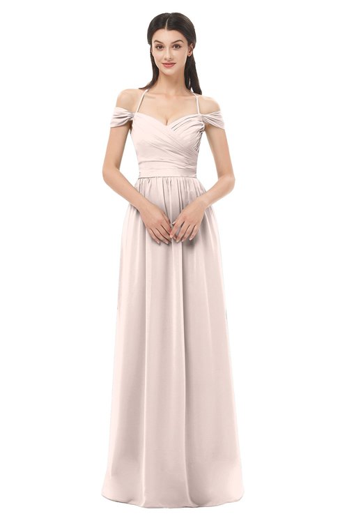 ColsBM Amirah Silver Peony Bridesmaid Dresses Halter Zip up Pleated Floor Length Elegant Short Sleeve