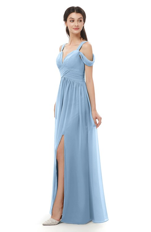 Blue Bridesmaid Dresses Sky Blue color ...