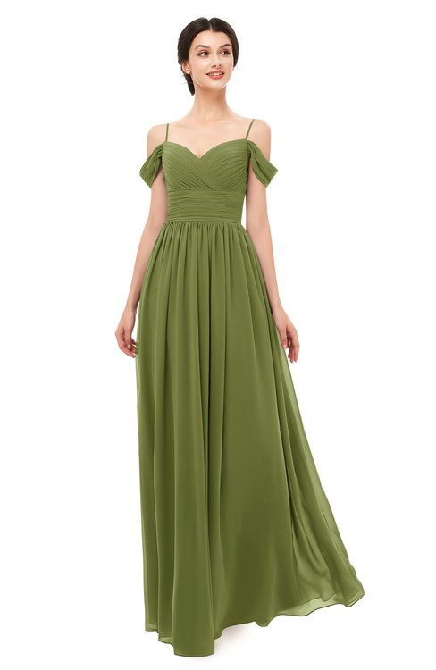 army green bridesmaid dresses