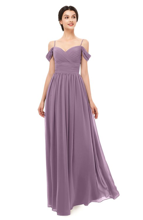 ColsBM Angel Valerian Bridesmaid Dresses Short Sleeve Elegant A-line Ruching Floor Length Backless