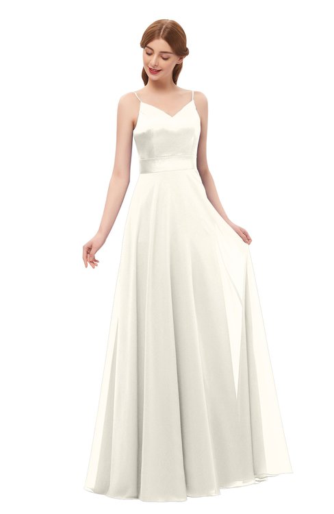 ColsBM Ocean Whisper White Bridesmaid Dresses Elegant A-line Backless Floor Length Sleeveless Sash