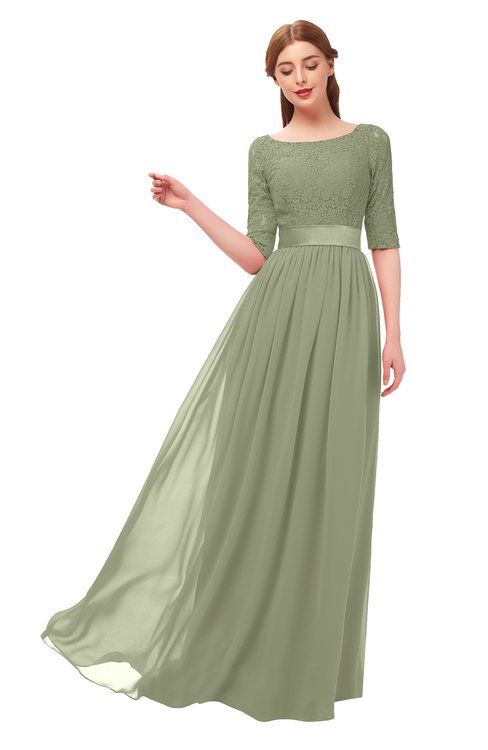 moss green dress