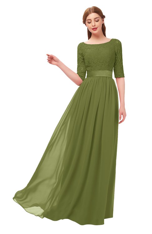 Olive Green Colour Dress Online Deals ...