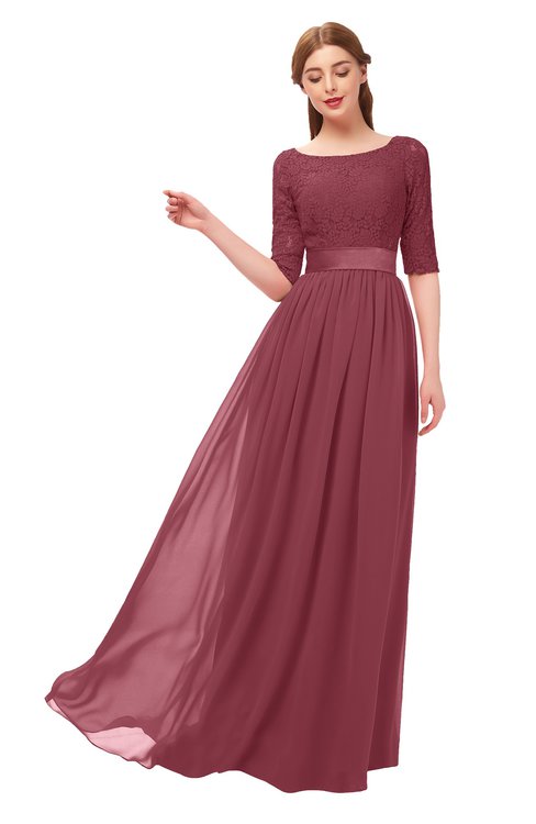 plus size wine red bridesmaid dresses