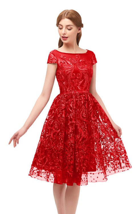 ColsBM Arlie Fiery Red Bridesmaid Dresses - ColorsBridesmaid