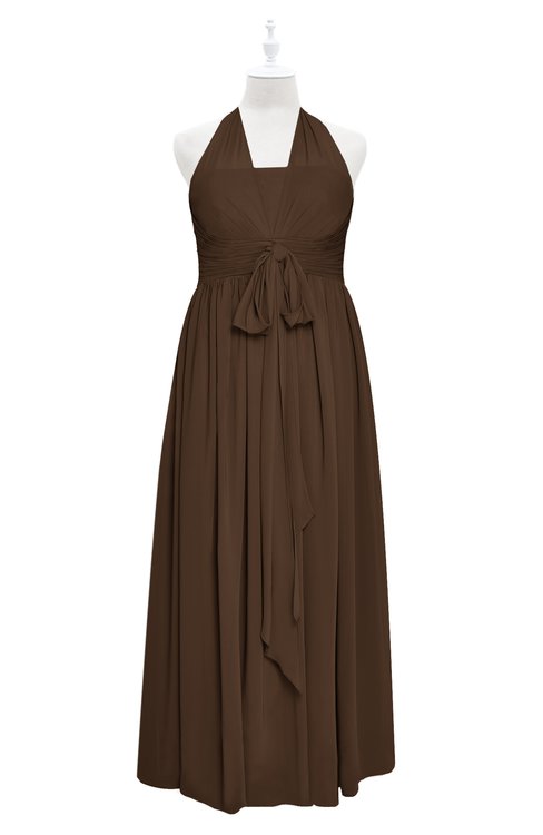 ColsBM Nyla Chocolate Brown Plus Size Bridesmaid Dresses - ColorsBridesmaid
