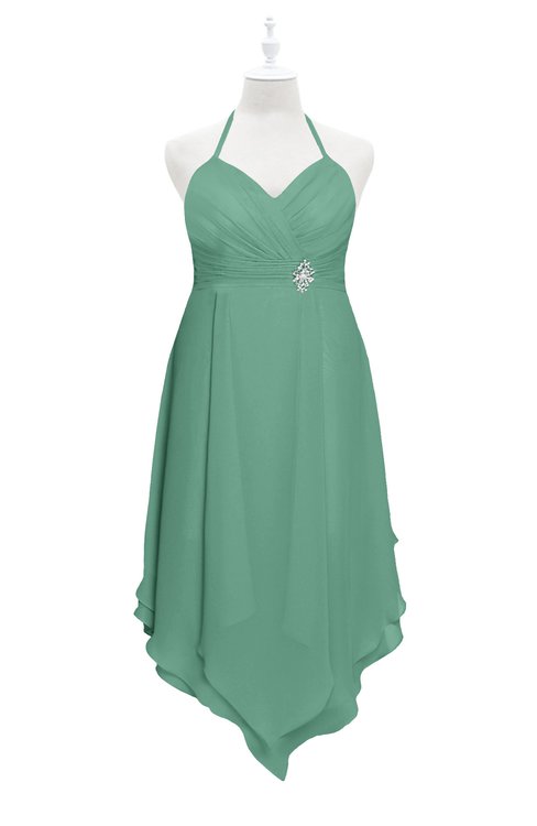 ColsBM Remi Beryl Green Plus Size Prom Dresses Ruching A-line Zipper Sexy Floor Length Sleeveless