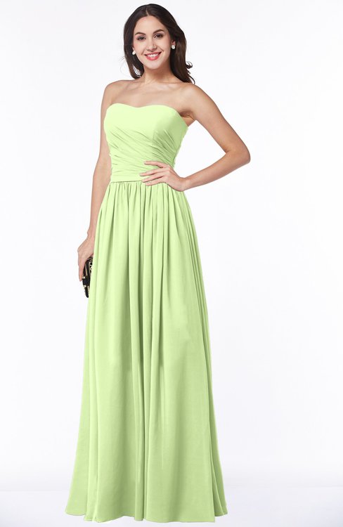 ColsBM Janelle Butterfly Modern Zip up Chiffon Floor Length Pleated Plus Size Bridesmaid Dresses