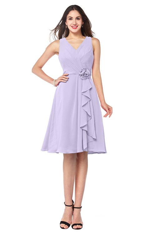 inexpensive chiffon bridesmaid dresses Cheap Chiffon Light Blue A Line Floor Length Bridesmaid Dresses – Simidress main image 0