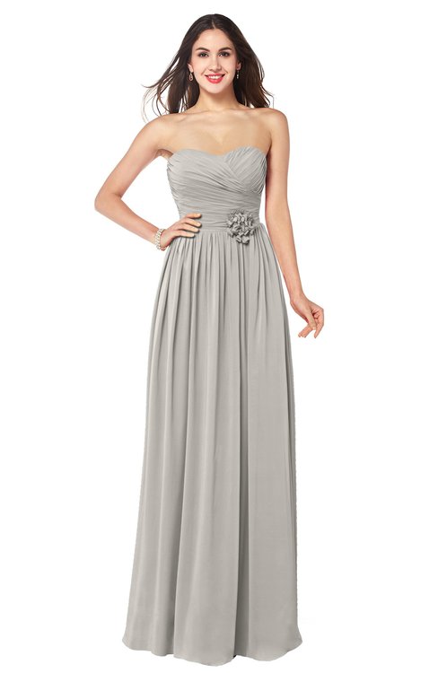 ColsBM Sunny Ashes Of Roses Romantic Sweetheart Sleeveless Floor Length Ruching Bridesmaid Dresses