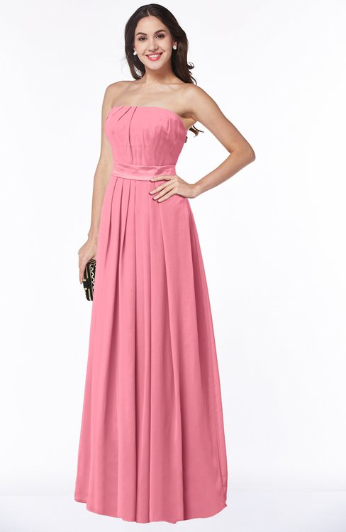 blue dress for baby girl Watermelon Red Satin Bubble A-Line with Slit Halter Prom Dresses, CP1180 US6 / Custom Color(Leaving A note)
