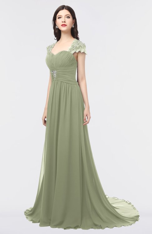 Bridesmaid Dresses Moss Green color Short Sleeve 500+ styles -  ColorsBridesmaid