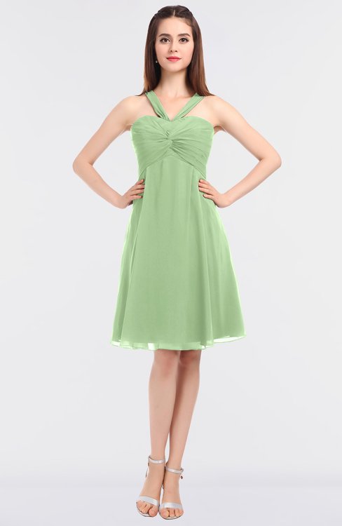 slim fit dress slacks Soft Green Chiffon Bridesmaid Dress Short Xanadu Green Bridal Party Dress  Online (BM2222) – DaisyFormals-Bridesmaid and Formal Dresses in 59+ Colors