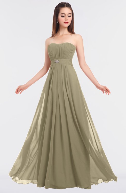 ColsBM Claire Candied Ginger Elegant A-line Strapless Sleeveless Appliques Bridesmaid Dresses