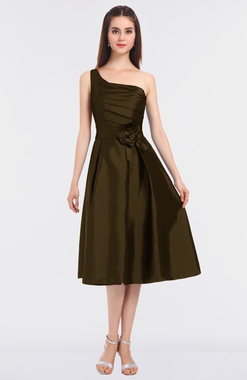 ColsBM Ellison Slate Black Mature A-line Asymmetric Neckline Sleeveless Zip up Bridesmaid Dresses